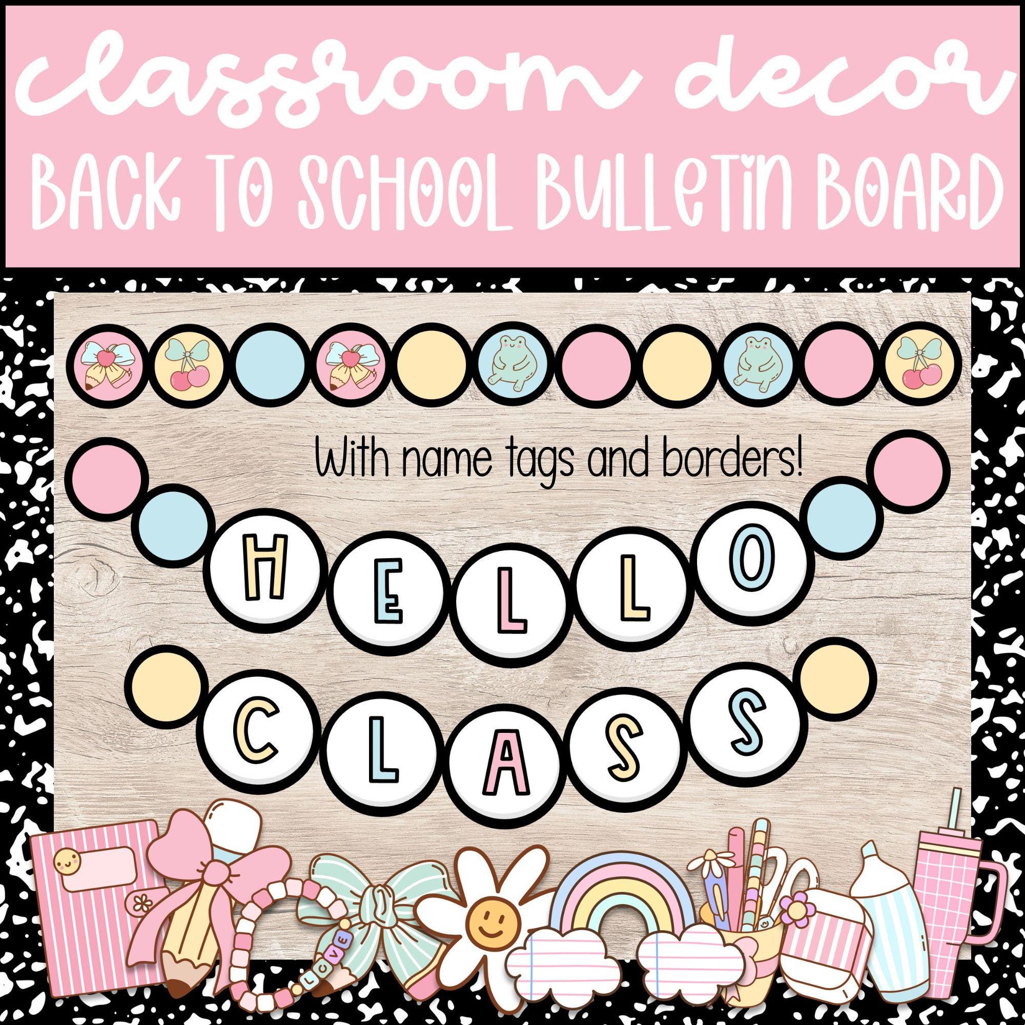 Friendship Bracelet Bulletin Board Kit, Back to School Classroom Decor ...
