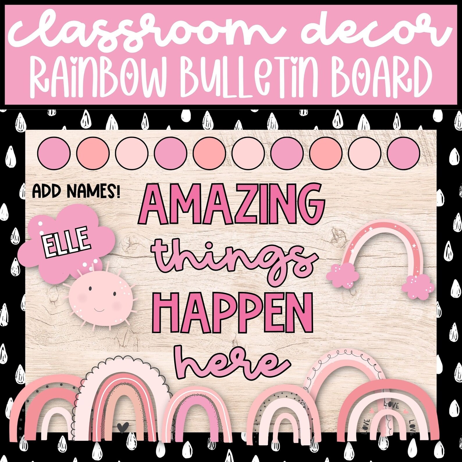 Amazing Things Happen Here Bulletin Board for Classroom Decor, DIY ...