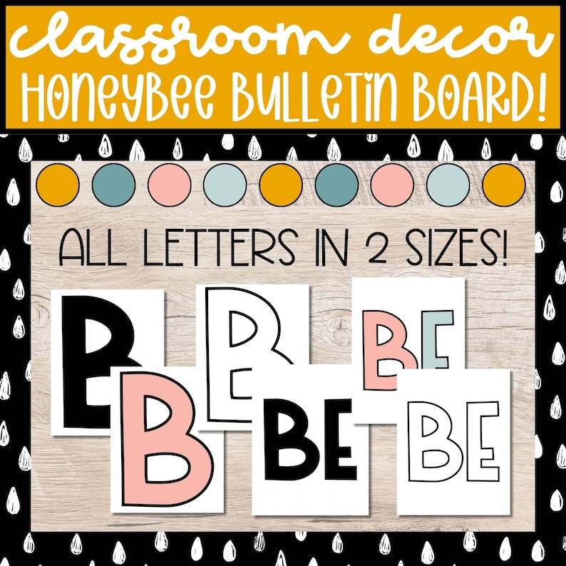 DIY Honeybee and Flowers Bulletin Board Kit, Spring Door Decor for ...