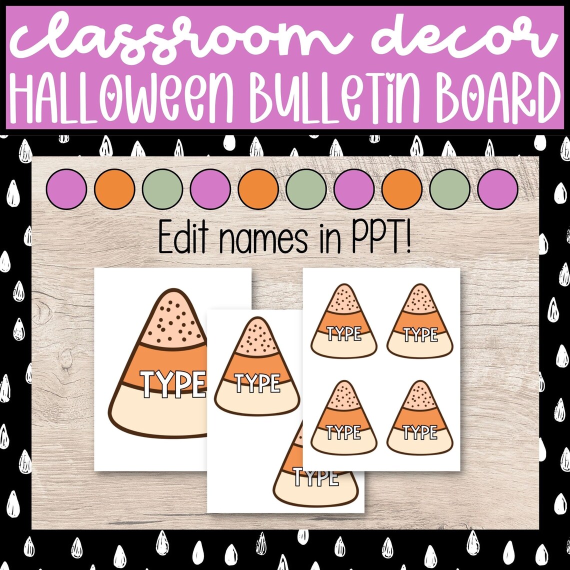 Retro Halloween Bulletin Board, Happy Halloween, Retro Fall Classroom ...