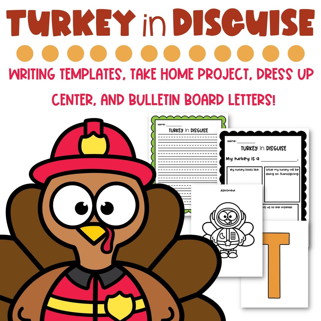 Thanksgiving Writing Activity for Kids Turkey in Disguise