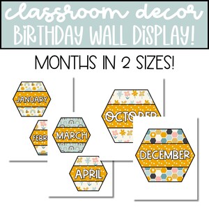 Birthday Bulletin Board, EDITABLE Birthday Wall Display for Classroom ...