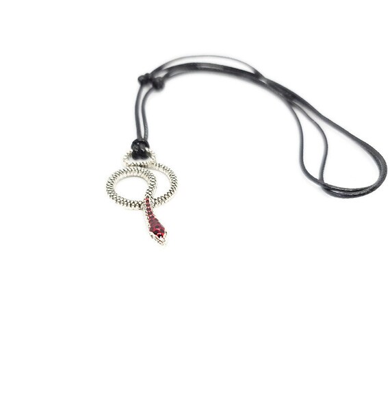Collana regolabile con serpente Collana girocollo con rettile Boho Punk Gioielli unisex Fascino in argento Regalo per gioielli con colletto alla moda da uomo di Natale - Italia