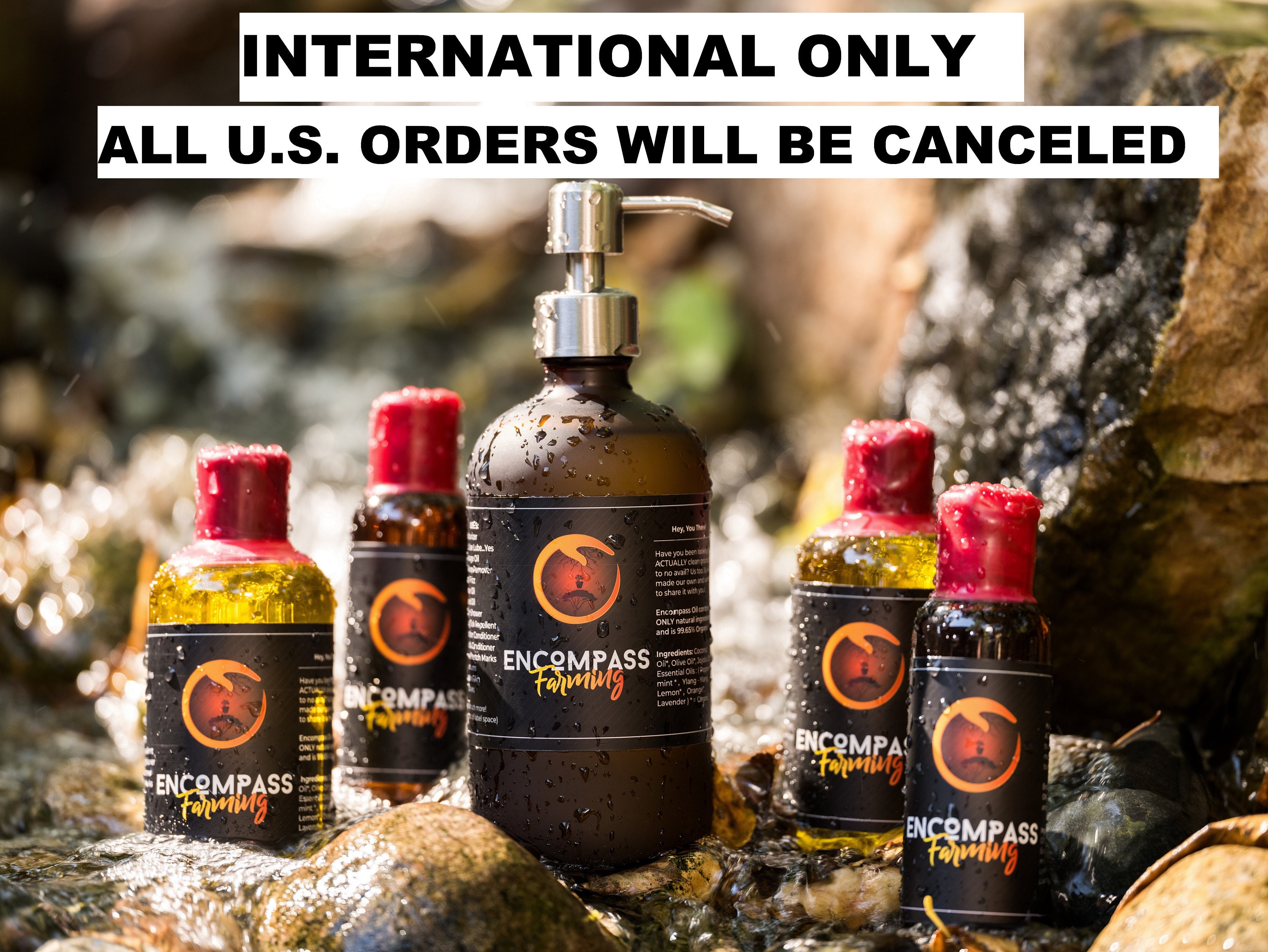 All Natural Encompass Oil - Natural Skin Care Moisturizer Oil for Body, Face and Hair (INTERNATIONAL ONLY)
