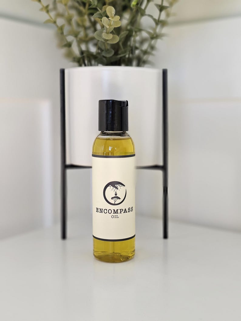 All Natural Encompass Oil - Natural Skin Care Moisturizer Oil for Body, Face and Hair 4 oz (plastic)