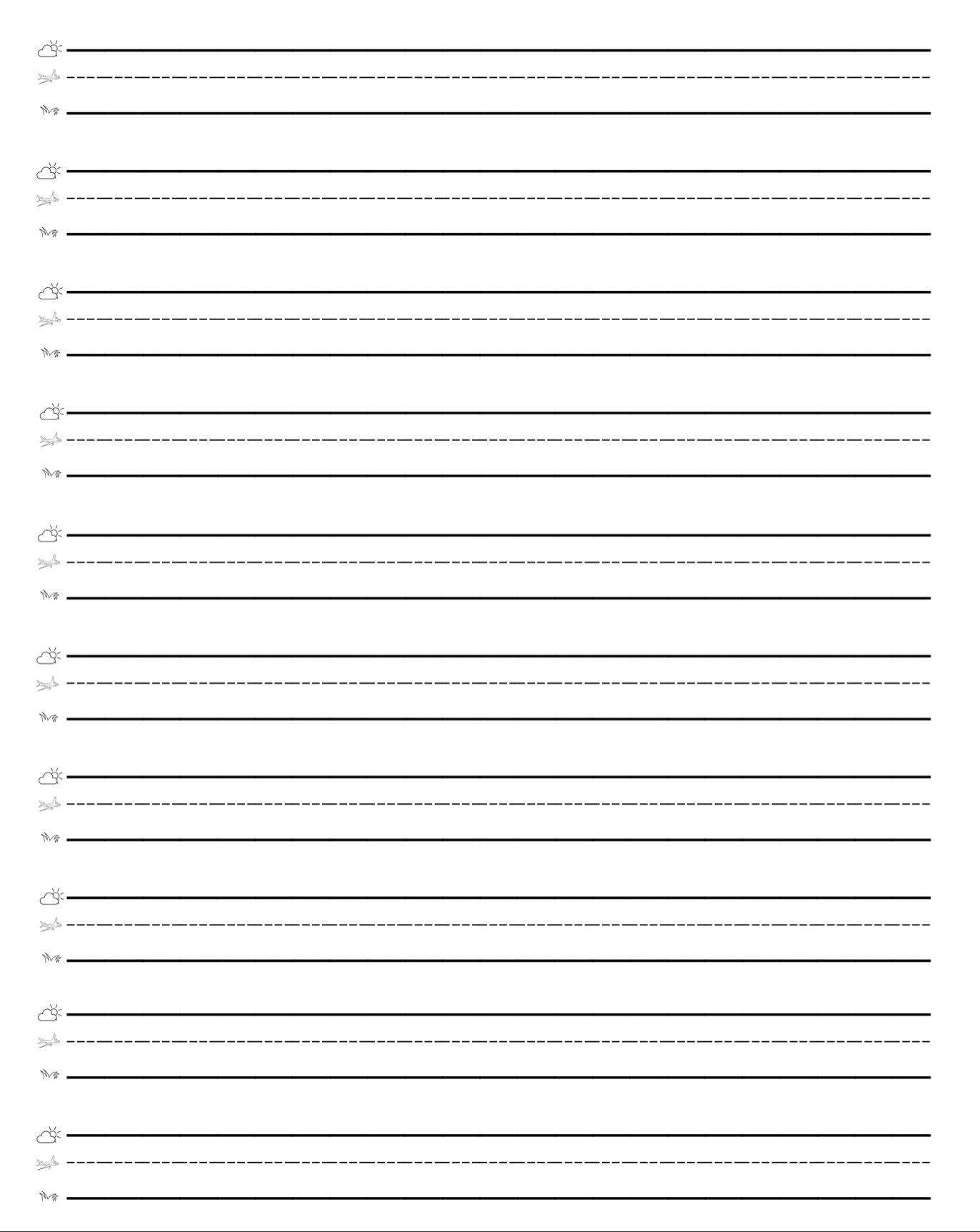 Elementary k 2 draw and write paper template etsy