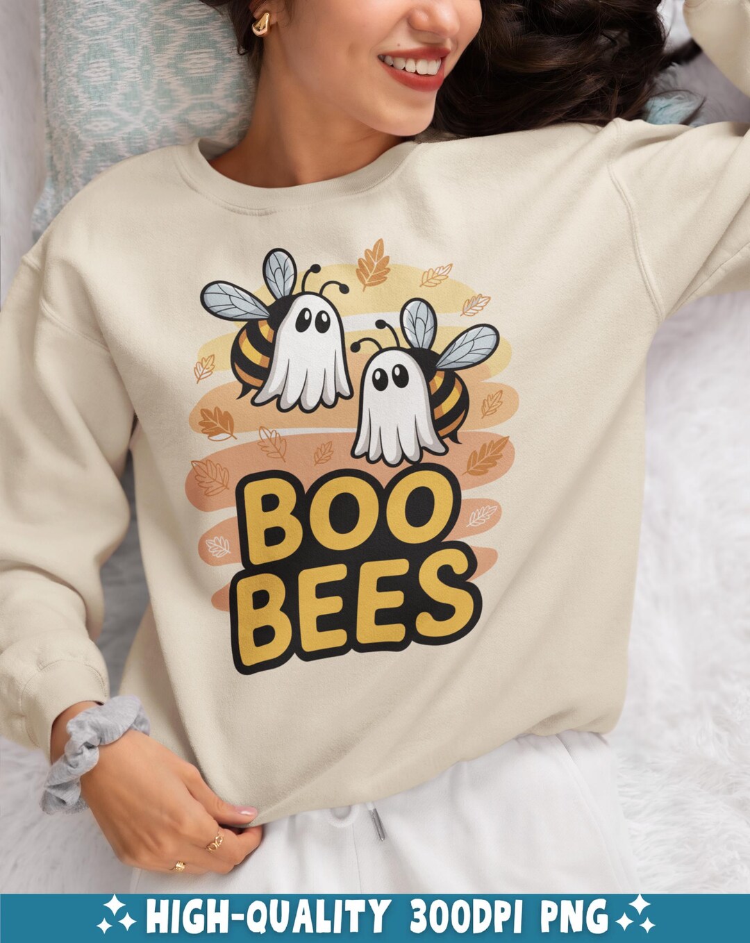Cute Boo Bees Digital Download | Halloween Ghost Bee PNG Design - Etsy