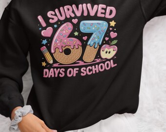I Survived 67 Days of School PNG | Six Seven Teacher PNG | Teacher Appreciation Gift | Editable Design