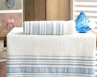 Cotton Hand & Face Towel Set: Soft, Absorbent Bath Towels (2-Piece Set)