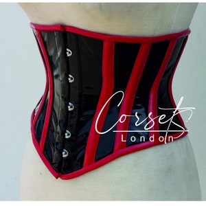 Sexy Steel boned underbust PVC Corset, waist Trainer, body shaper