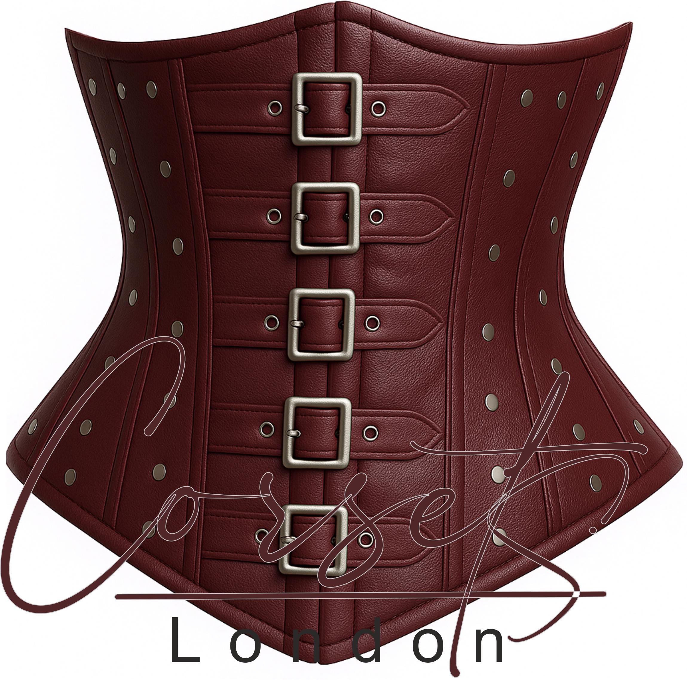 Steel Boned Real Leather Corset – Gothic Vampire Hunter