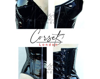Waist Training PVC Overbust Corset (ELC-301)  Overbust corset, Women corset,  Fantasy fashion