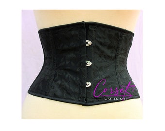 Sexy short Curve Waspie Underbust Corset in brocade fabric waist Trainer, body shaper