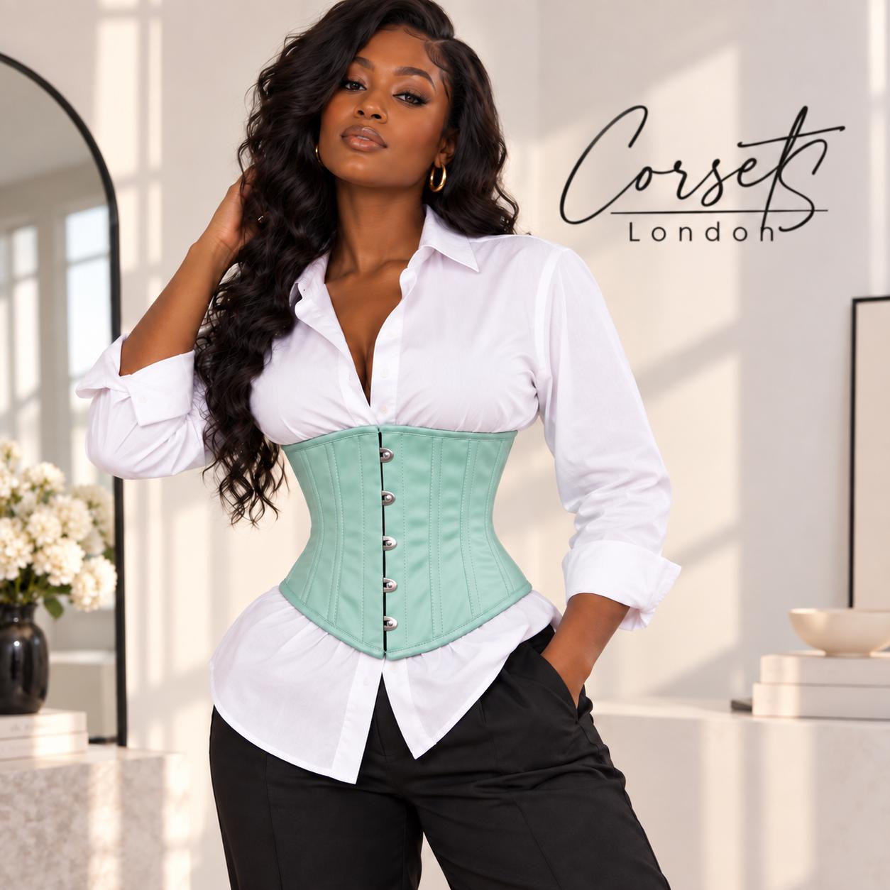 Zipper Burlesque Corset - Etsy