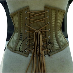 Mesh Under bust heavy duty steel boned Corset, waist Trainer, body shaper ,available in a range of colours image 5