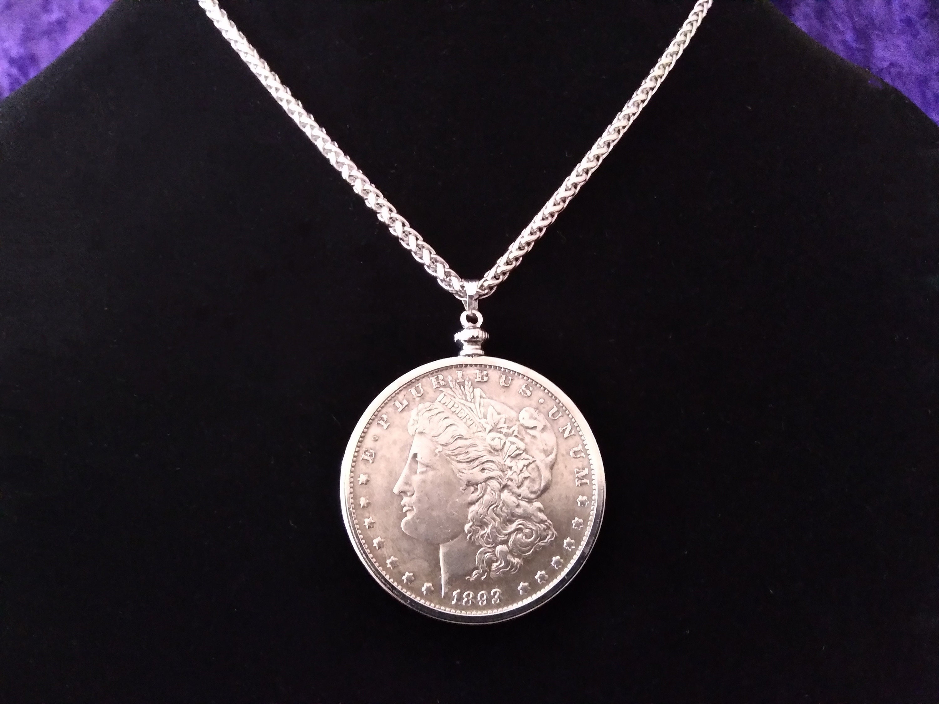 Morgan Silver Dollar 1893-S Silver Dollar REPRODUCTION, Decorative