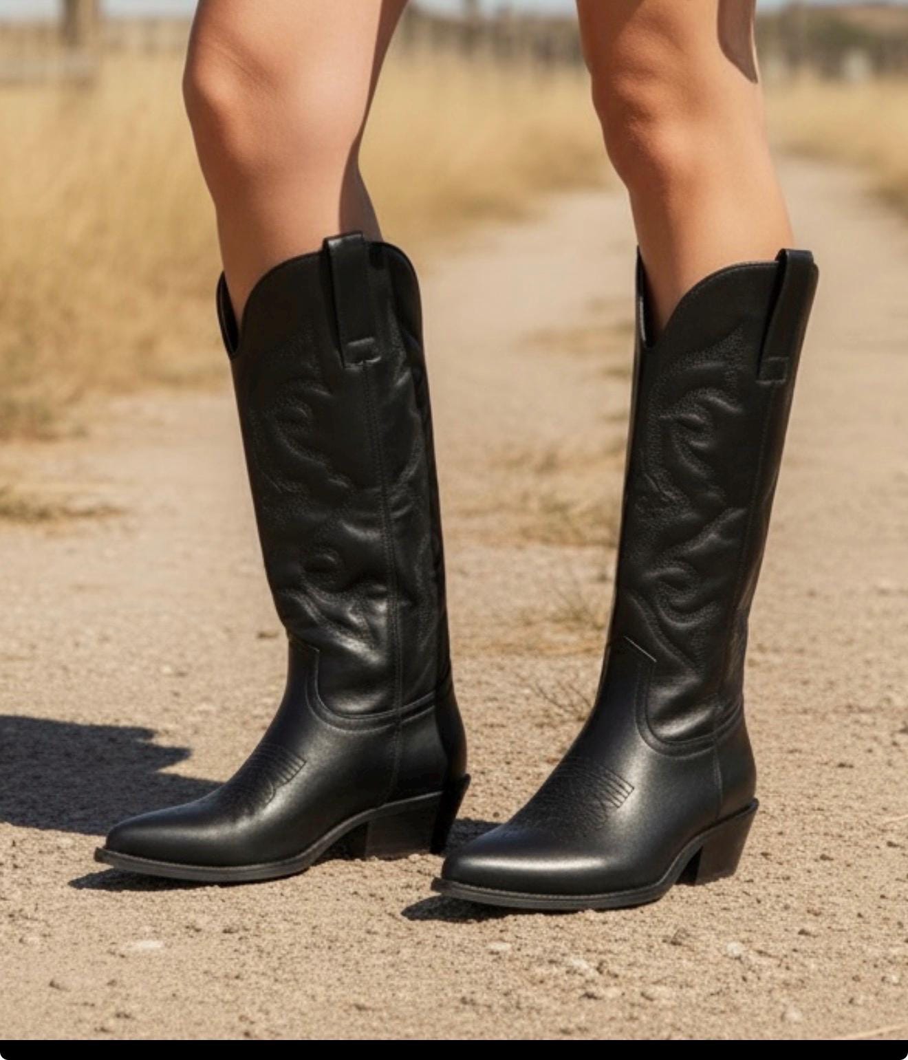 Stiletto Cowgirl Boots - Etsy
