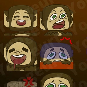 Emote Twitch personalizzate, Disegno di emote da gioco, Emote personalizzate, Emote chat, Emote da cartone animato, Badge, Adesivi, Emoji per Twitch / Youtube / Discord