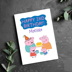 Tarjeta de cumpleaños de Peppa Pig