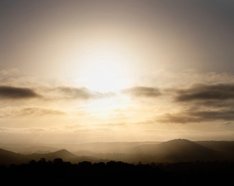 Beautiful dramatic light shines down on California Foothills, Digital Download, Instant Download, Wall Art, Wall Decor, Home Decor, Nature