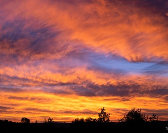 Gorgeous sunrise over the Sierra Nevada Foothills in California, Instant Download, Home Decor, Wall Hanging, Nature Photo, Nature Wall Art