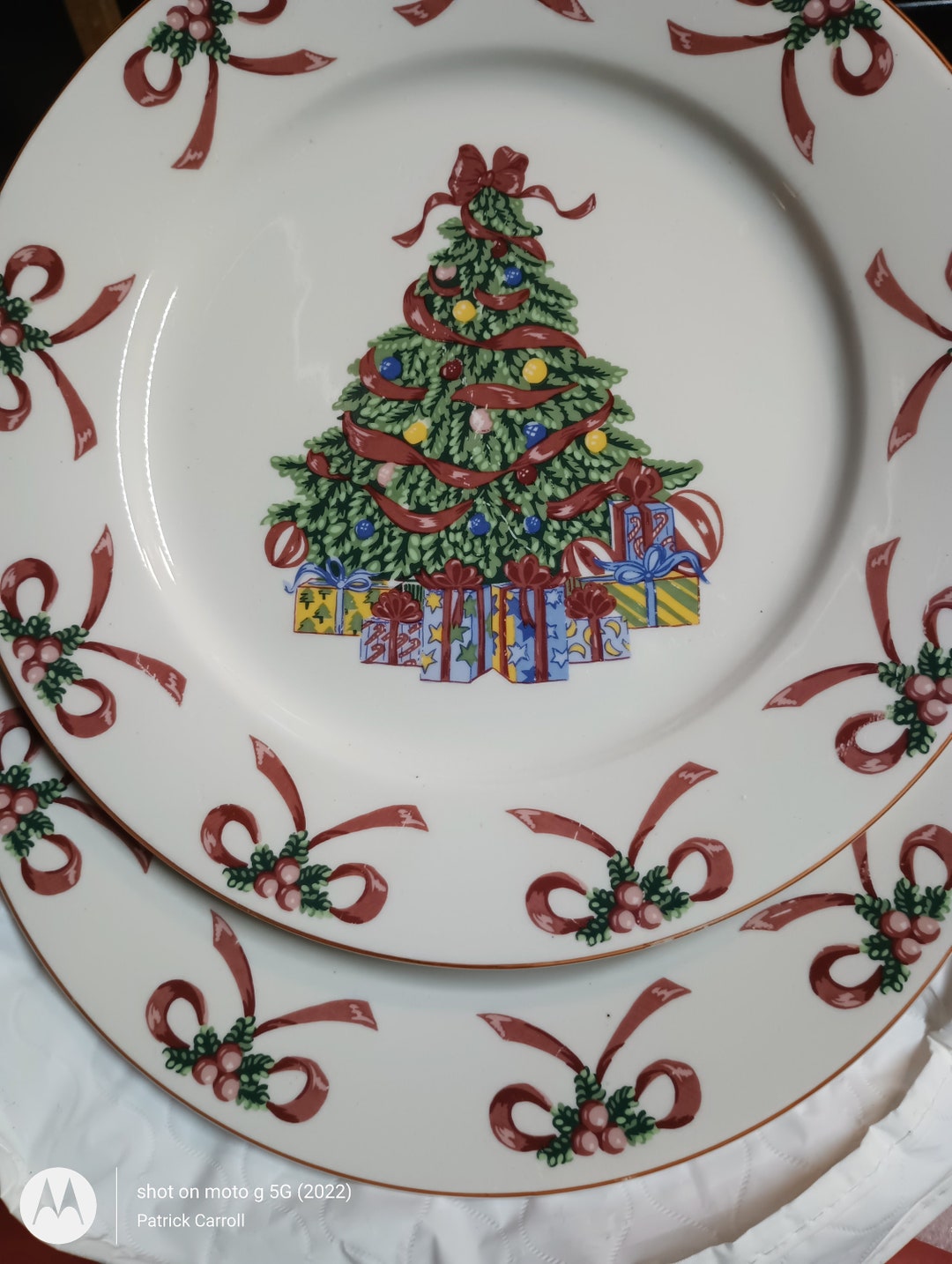 Gibson Christmas Dinner Plates Etsy