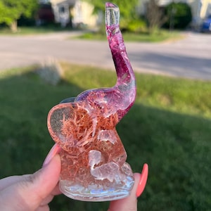 Elephant Ring Holder - Pink Moss
