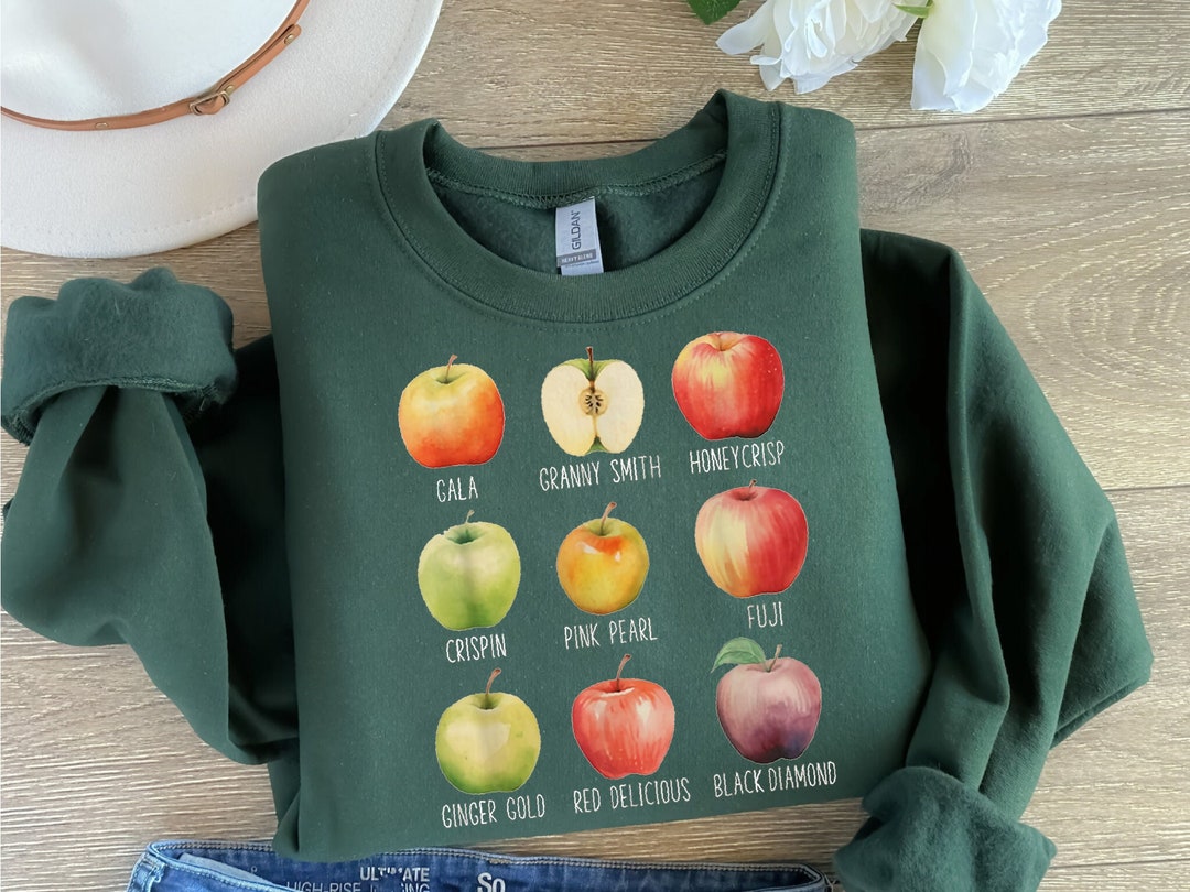 Apple Orchard Sweatshirt, Apples Sweatshirt, Fall Sweatshirt, Autumn ...