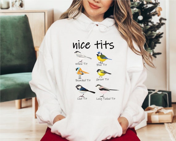 Nerd Funny Tit Birds Birdwatcher Collection Of Tits Bird Shirt