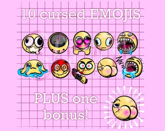 I turned most of the cursed emojis into having the discord colour schemes &  transparent if you want to use on your server. : r/cursedemojis