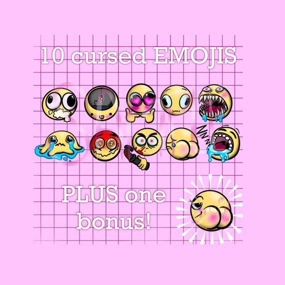 Cursed Emoji Pack for Twitch/discord (Download Now) 