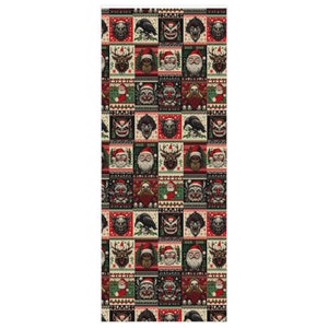 Krampus Gothic Christmas Wrapping Paper, Demonic and Creepy Holiday Gift Wrap, Krampus Christmas Decor, Gothic Christmas