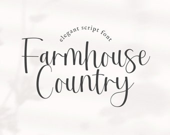 Bauernhaus-Land-Schrift, moderne Schreibschrift, Hochzeits-Schriften, Logo-Schriften, Canva-Schrift, Cricut-Schrift, ausgefallene Schrift, Bauernhaus-Schriften, Schreibschrift