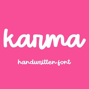 Karma Font, Cute Fonts, Canva Font, Teacher Fonts, Fonts for Cricut, Goodnotes Font, Planner Fonts, Marker Font, Bold Font, Cursive Fonts