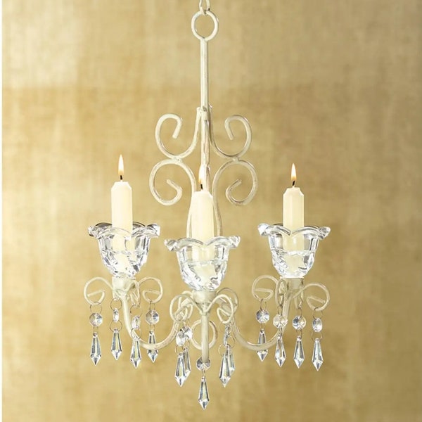 Shabby Elegance Scrollwork Chandelier