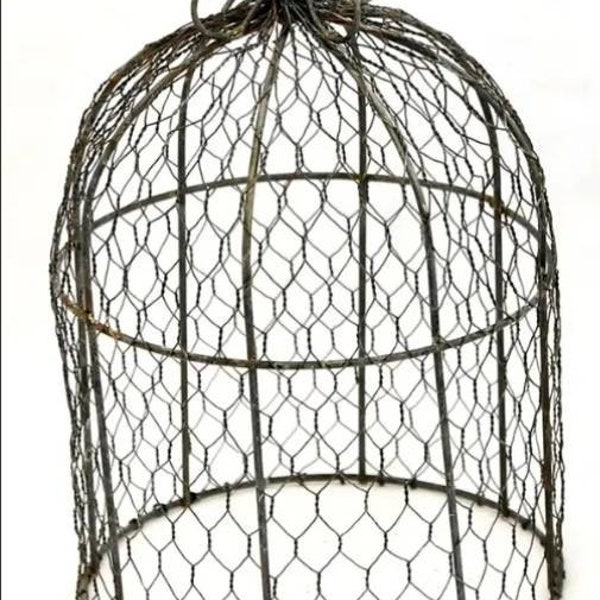 Rusty Zinc Chicken Wire Garden cloche dome OUT OF STOCK