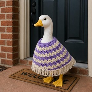Porch Goose Poncho Crochet Pattern PDF  Digital Download