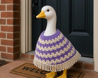 Porch Goose Poncho Crochet Pattern PDF  Digital Download