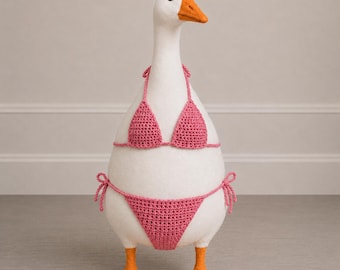 Porch Goose Bikini Crochet Pattern PDF | Summer Goose Outfit | Crochet Goose Clothes Pattern | Digital Download
