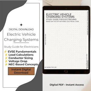 Leitfaden für Elektriker zur Installation von Ladestationen für Elektrofahrzeuge | PDF-Schulung zur Installation von Ladestationen für Elektrofahrzeuge | Prüfungsvorbereitung nach NEC 625