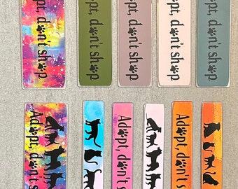 Adopt Don't Shop Mystery Bookmark