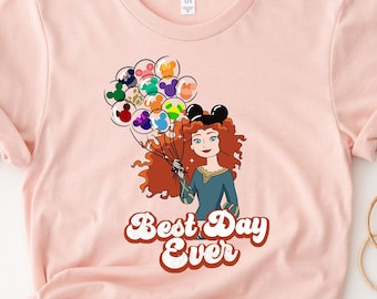 Merida Brave Shirt,Disney Princess Shirt, Best Day Ever Disney Shirt, Disneyland Shirt, Disney World Shirt, Cute Disney Shirt, Mickey Ears