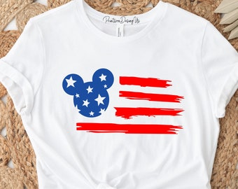 Disney 4th of July shirt, Disney Patriotic Shirt, Disney America, Disney Minnie Mickey Shirt, Disney Cute Matching Shirts