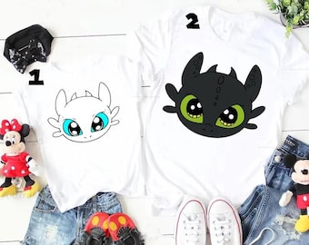 Disney How to Train Your Dragon Face Shirt, Disney Toothless Light Fury Astrid Hiccup Tee, Magic Kingdom, Disneyland Matching Shirts