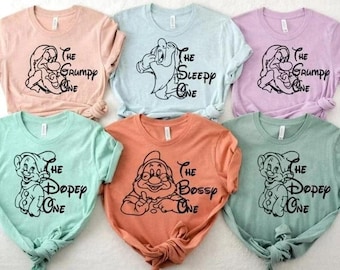 Seven Dwarfs Family Trip Shirts, Disneyland Costume Tee