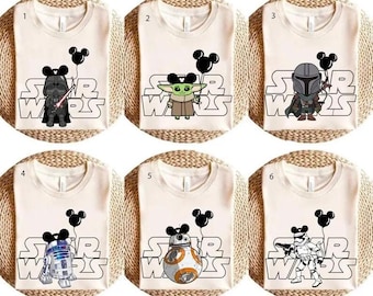 Disney Star Wars Character Shirt, Star Wars Shirt, Star Wars May The 4th Be With You Shirt, Star Wars Disneyland Trip Group Shirt