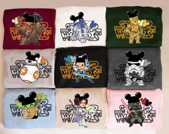 Disney Star Wars Character Shirt, Star Wars Shirt, Star Wars May The 4th Be With You Shirt, Star Wars Disneyland Trip Group Shirt
