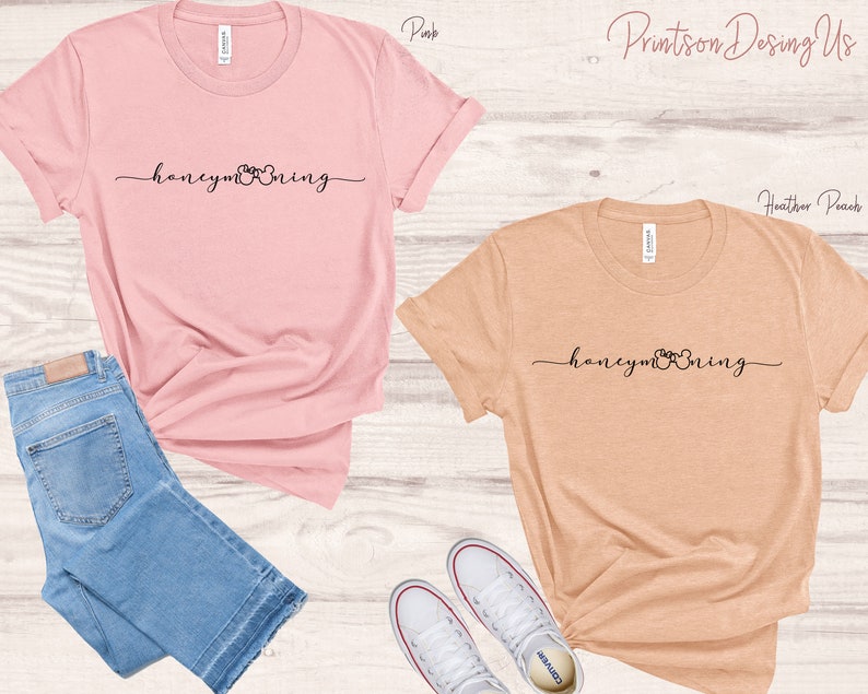 Disney Honeymoon Shirts Honeymooning shirt Disney Couples Shirts Disney Just Married Shirts Disney Womens Shirt Disney Shirts image 2