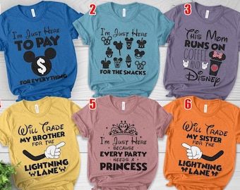 Disney Family Shirts - Matching Disney Vacation Outfits - Funny Disney Shirts - Disney World Group Shirts - Disney Shirts for Family D2HA25