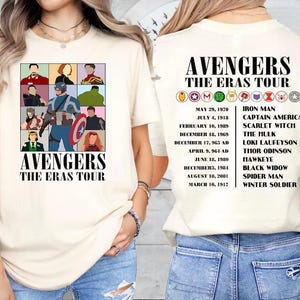 Avengers The Eras Tour T-Shirt: Super Heroes Tee